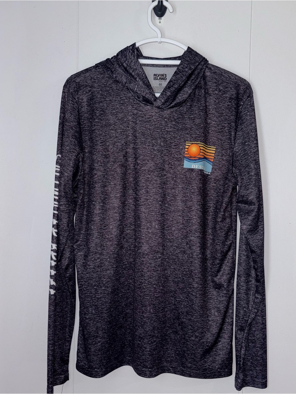 Alvin’s Island Destin Florida Men’s M Saltwater Breeze UPF 30 Hooded Shirt